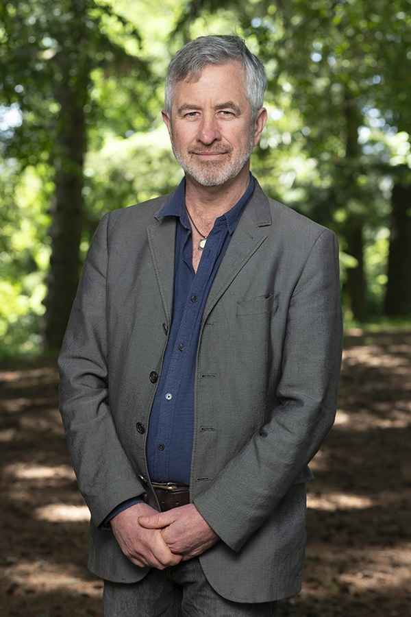 Cr Tim Drylie standing in the Wombat Hill Botanic Gardens