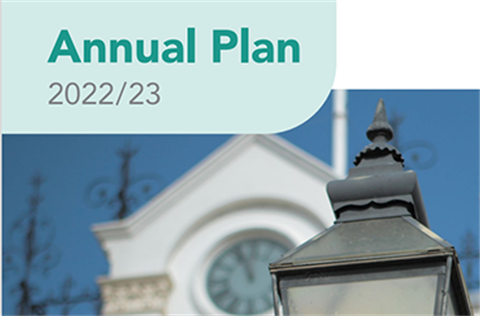 Image of front cover of annual plan