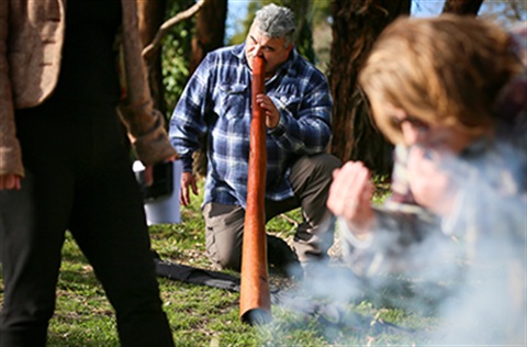 Smoking ceremony with Jason Kerr