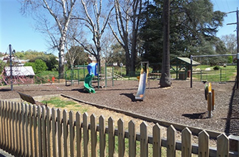 Playground at Queens Park in Clunes