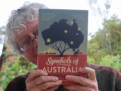 Richard White with book Symbols of Australia